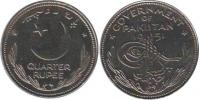 Pakistan 1951 Quarter Rupee Unissued Specimen Coin Moon Left